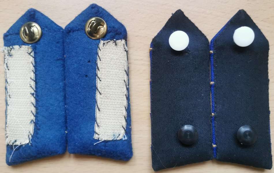 Vintage Johannesburg Traffic Police Deputy Director 2 pairs of gorget collar badges