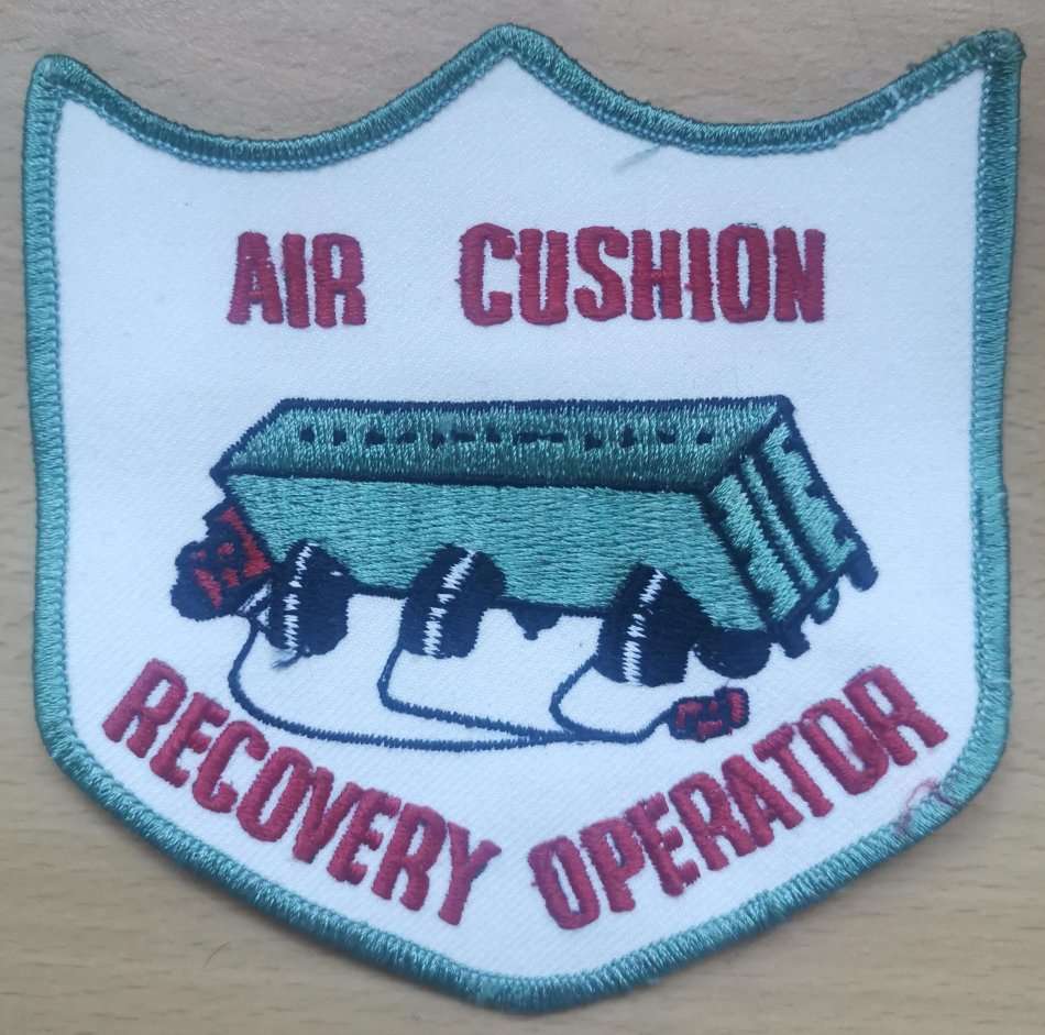 Vintage USA embroidered Air Cushion Recovery Operator patch