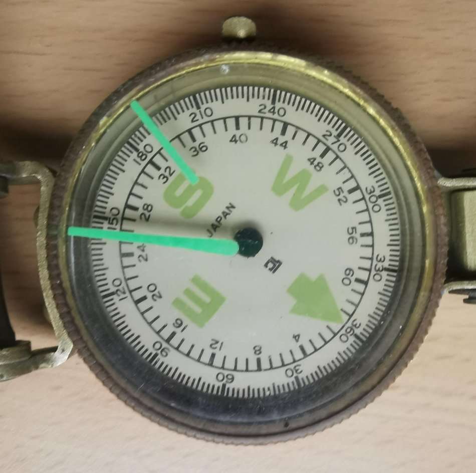 Vintage lightweight Engineer Compass - made in Japan