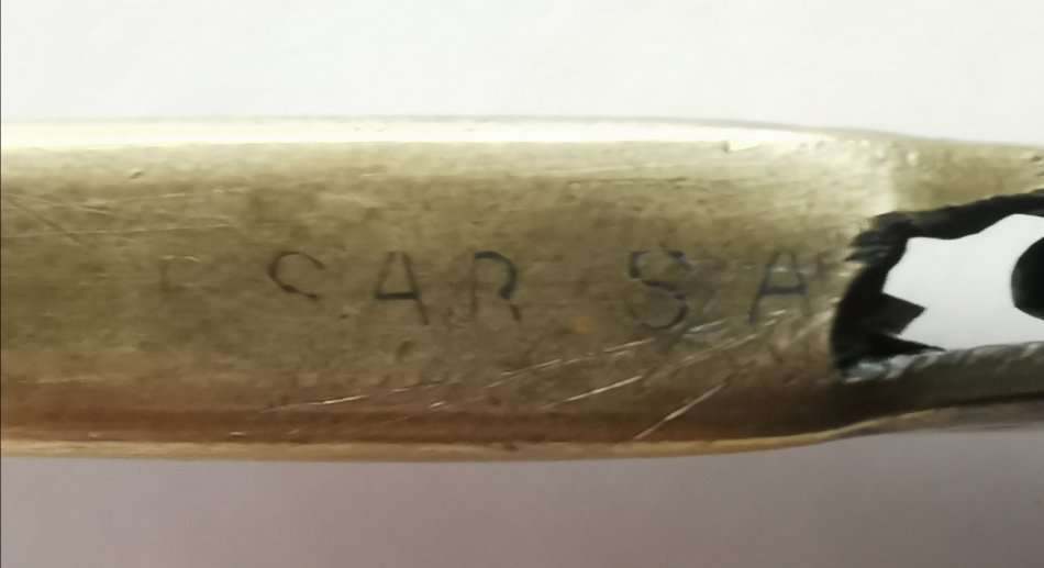 Old SA Railways Riteha straight cutthroat razor made in Germany