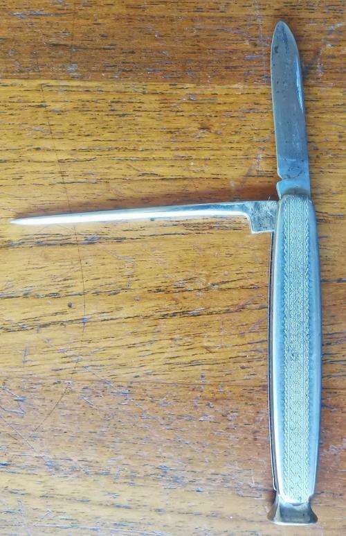 Vintage Richards of Sheffield pipe smoker`s folding blade, spike and tamper