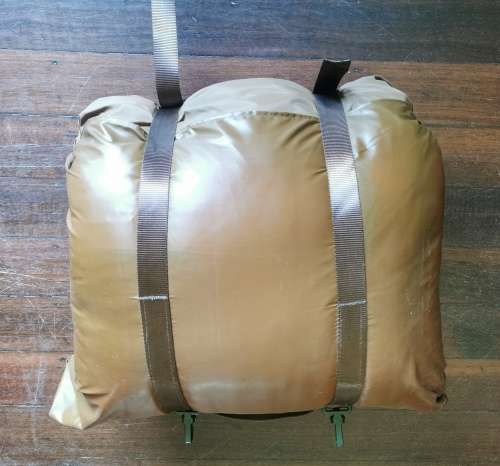 SADF 1977 Campcraft unused sleeping bag with inner and attached cover