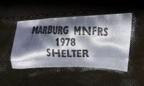 SADF 1978 Marburg shelter sheet / bivvy with studs and ropes - unused - 1 of 2