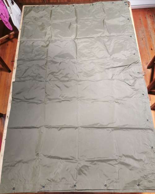 SADF 1978 Marburg shelter sheet / bivvy with studs and ropes - unused - 1 of 2