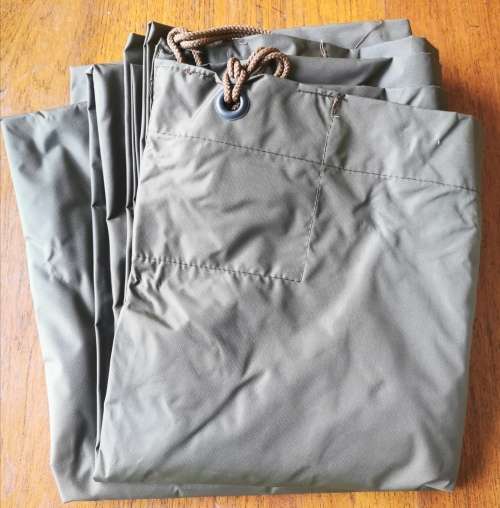 SADF 1978 Marburg shelter sheet / bivvy with studs and ropes - unused - 1 of 2