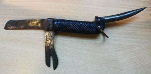 British WW2 1940 Sheffield Steel Products (SSP) jack knife