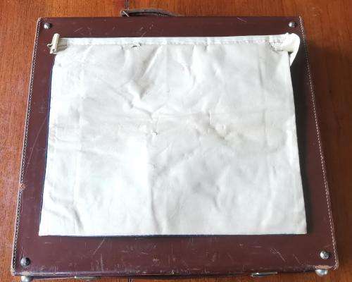 Vintage masonic regalia full-sized leather hard case - hard to find