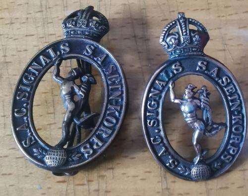 SADF lot of 5 different Corps of Signals badges