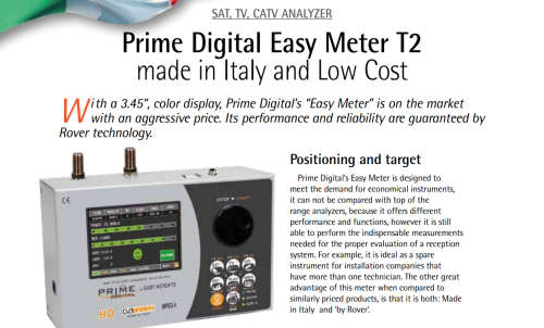 ADVANCED DSTV AND MORE SATELLITE SIGNAL FINDER/METER - Prime Digital Easy Meter T2