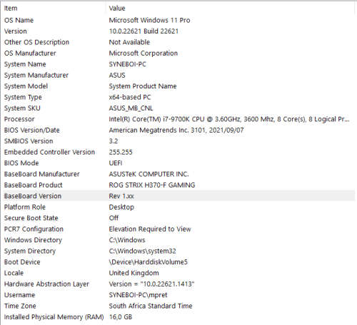 Intel Core i7 9700K kit (ROG Strix H370-F Gaming + CPU + 16GB DDR4 Ram)