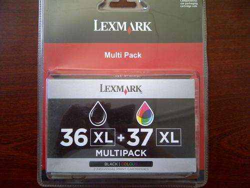Lexmark Twin-Pack 36XL, 37XL Black and Colour Print Cartridges