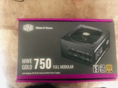 Power Supply Cooler Master 750W ATX PSU MWE GOLD 750 FULLY MODULAR