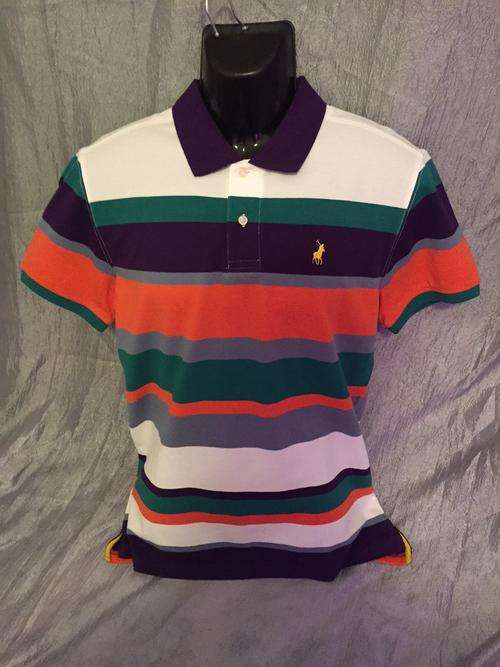Polo Golfer 100% Athentic- Stripped with small ponny