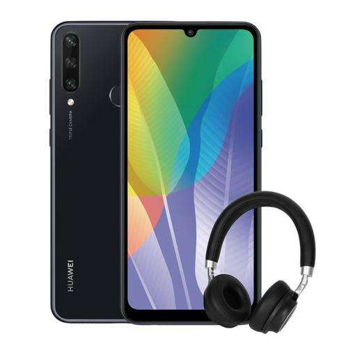 Huawei Y6p Midnight Black Dual SIM + Bluetooth Headset