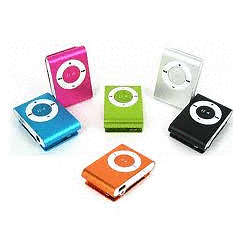 SILVER Mini metal MP3 player-cheapest shipping rates on bob!!!