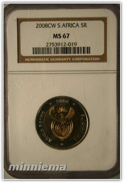 *** CRAZY R1 START *** 2008 HIGH GRADE OOM PAUL COIN WORLD MINTMARK R5 Graded by NGC MS67