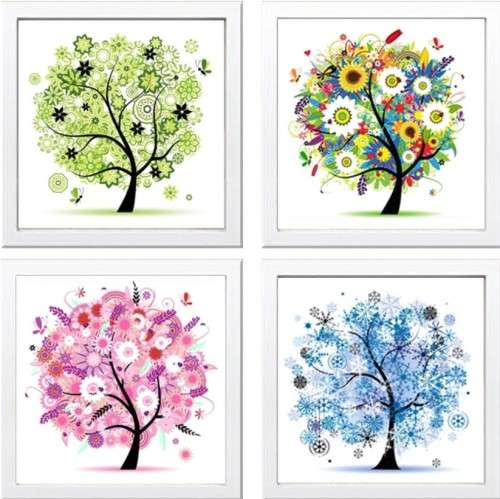 5D DIY DIAMOND PAINTING -  FOUR SEASONING 40 X 40 CM