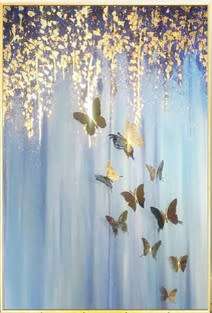 5D DIY DIAMOND PAINTING - BUTTER FLY 55 X 70 CM
