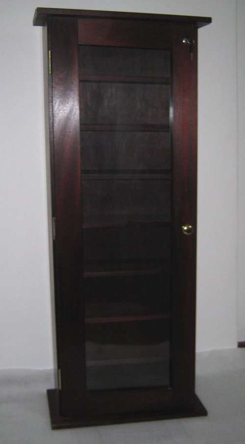 CD-DVD Combo Cabinet Mahogany