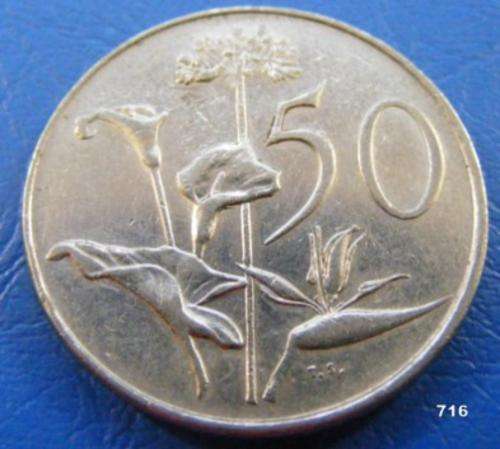 ****1988 SA FIFTY  CENT COIN!!! (#716)