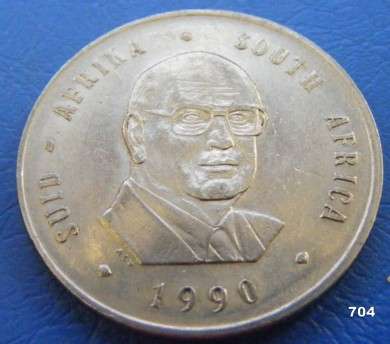 ***PW BOTHA 1990 R1 NICKEL!!! (19 YEARS OLD!) (#704)