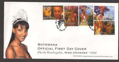 BOTSWANA 1999 MISS UNIVERSE FDC