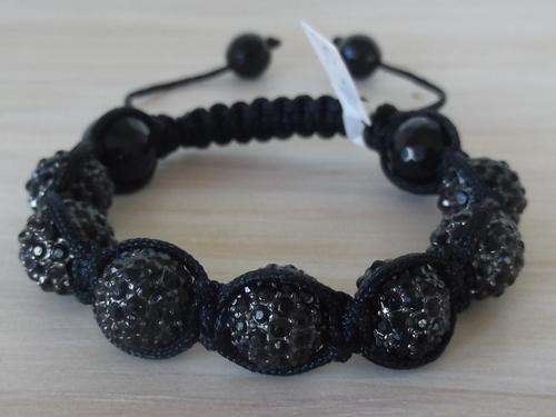 New trend - Shamballa! Black Ball braided bracelet