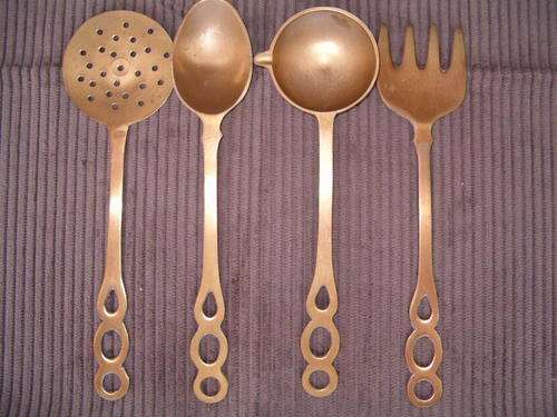 4 Brass Decorative Cutlery pieces