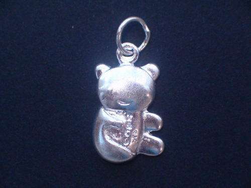 Silver Charm / Pendant - Teddy bear