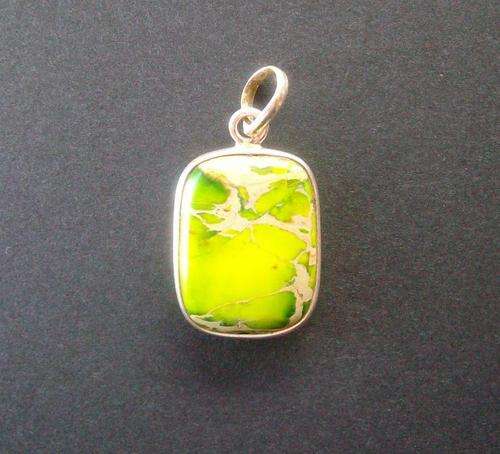 925 SILVER SEA SEDIMENT JASPER PENDANT