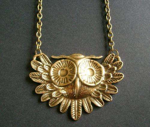 Vintage Style Owl Pendant Necklace