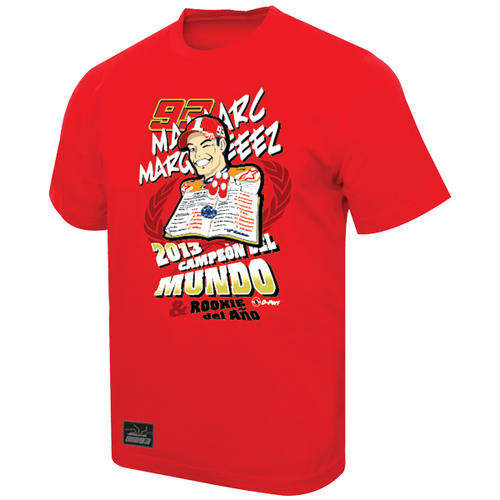 Marc Marquez MotoGP World Champion T-Shirt - Red - Large