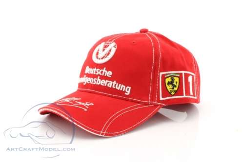 Michael Schumacher Driver Cap - Ferrari - 6 Times World Champion - Red