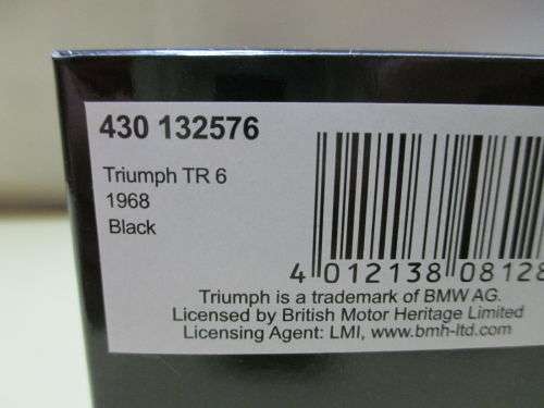 Triumph TR6 - 1968 - Black L.E. 1008 pcs.