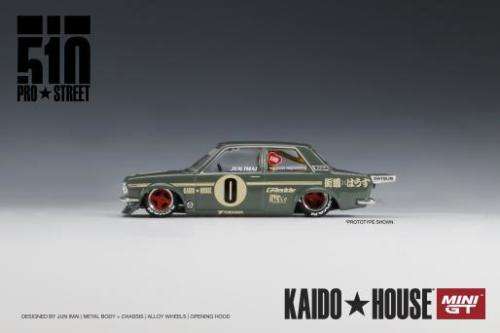 Datsun 510 Pro Street - OG Green - KAIDOHOUSE and MINI GT