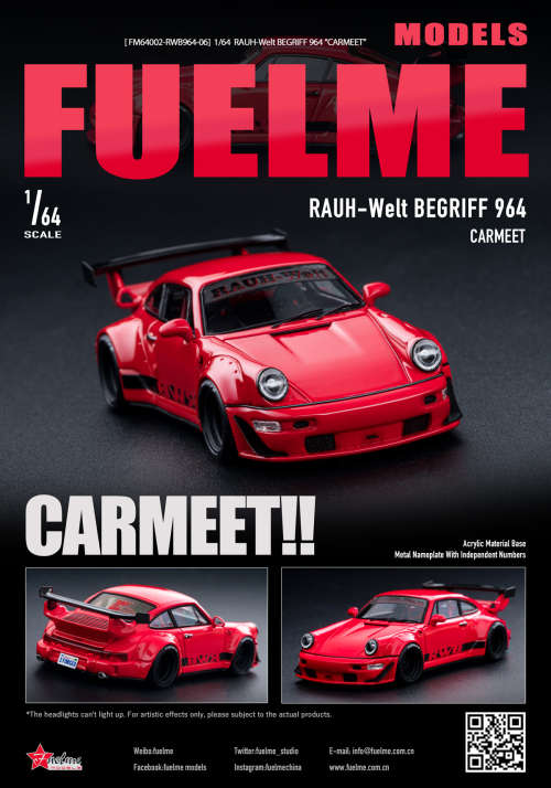 Porsche RWB 964 - Carmeet - Red