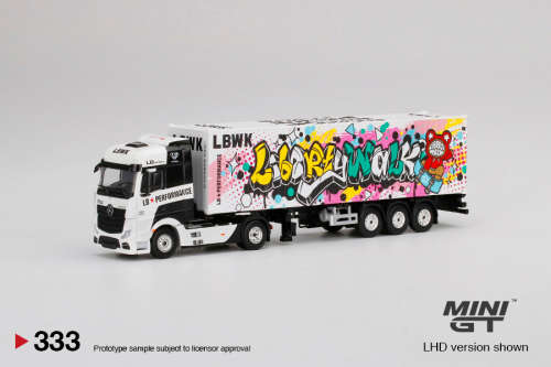 Mercedes Benz Actros - with 40 Ft Container - `LBWK Kuma Graffiti` - LHD only