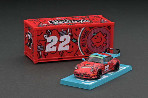 Porsche RWB 964 - Mr. Men Little Miss Mr. Strong with Container