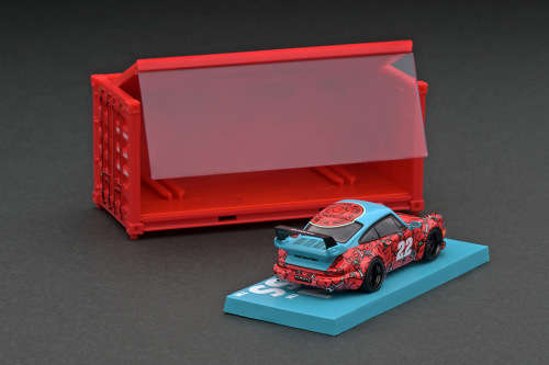 Porsche RWB 964 - Mr. Men Little Miss Mr. Strong with Container
