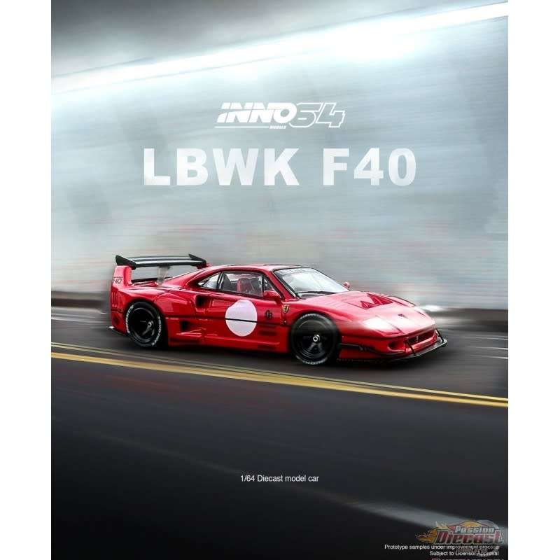 Ferrari LBWK (Liberty Walk) F40 - Red with Graphics
