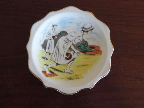 ROYAL ALBERT TRINKET DISH - LADIES LAWN BOWLS
