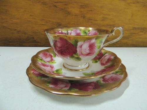 MAGNIFICENT FLUTED ROYAL ALBERT TRIOS