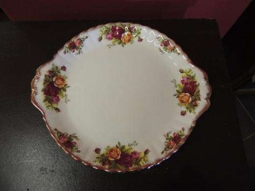 ROYAL ALBERT OLD COUNTRY ROSES CAKE PLATTER