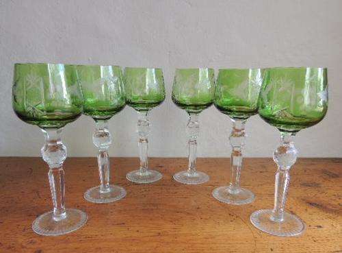CRYSTAL HOCK GLASSES - SET OF 6