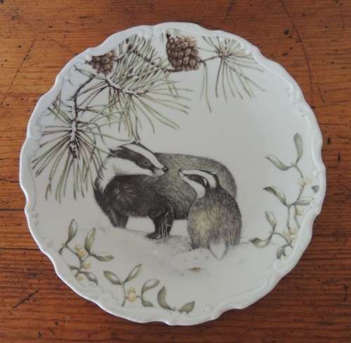 ROYAL ALBERT DISPLAY PLATE - " WINTER HARMONY "