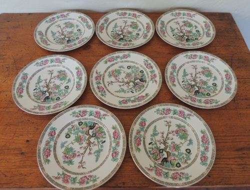 JOHN MADDOCK & SONS - "INDIAN TREE" - 8 PLATES 22.5cm