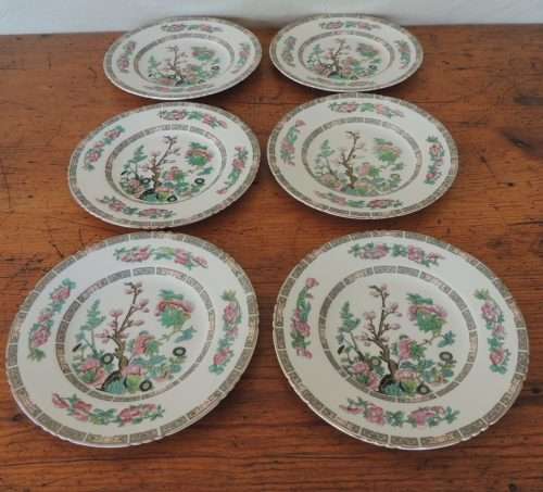 JOHN MADDOCK & SONS - "INDIAN TREE" - 6 PLATES 20.5cm