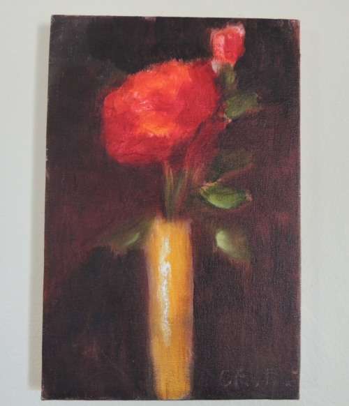 CHARMAINE EASTMENT - OIL ON CANVAS UNFRAMED