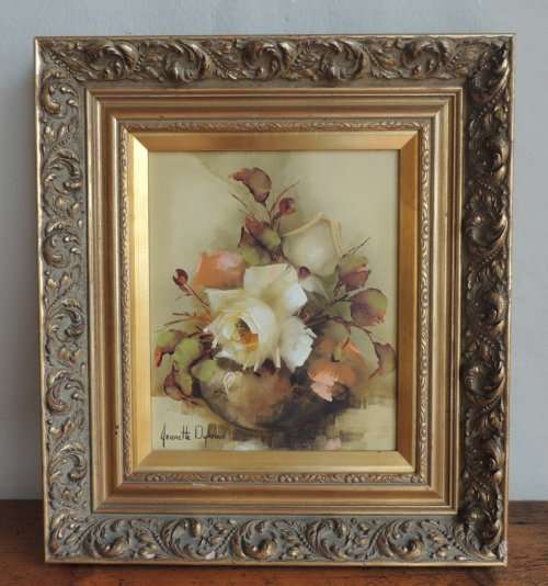 JEANETTE DYKMAN ORIGINAL OIL ON BOARD - BEAUTIFUL FRAME