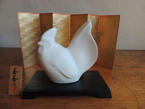 CHINESE PORCELAIN FIGURINE - "YEAR OF THE ROOSTER"